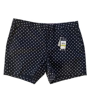 NWT Tommy Hilfiger Hollywood 5" Polka Dot Shorts Size 14 Classic Retro